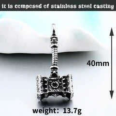 Beier 316L stainless Viking Norse Odin Thors Mjolnir Hammer Men from Quake Necklace pendant Animal Viking Jewelry LP366